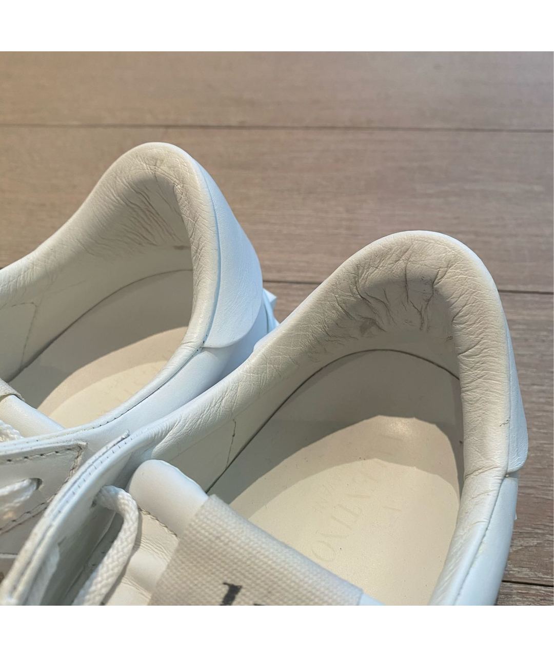 VALENTINO Белые кожаные кроссовки, фото 7