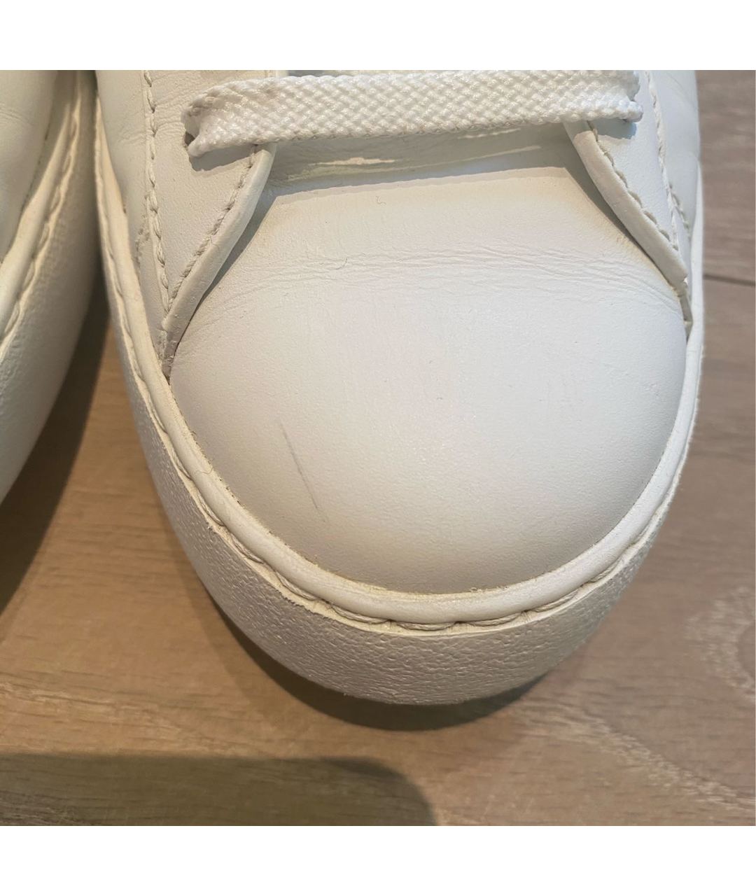 VALENTINO Белые кожаные кроссовки, фото 6