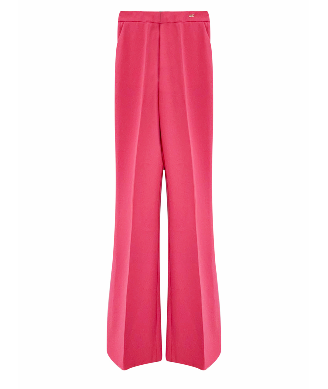 ELISABETTA FRANCHI Розовые полиэстеровые брюки широкие, фото 1