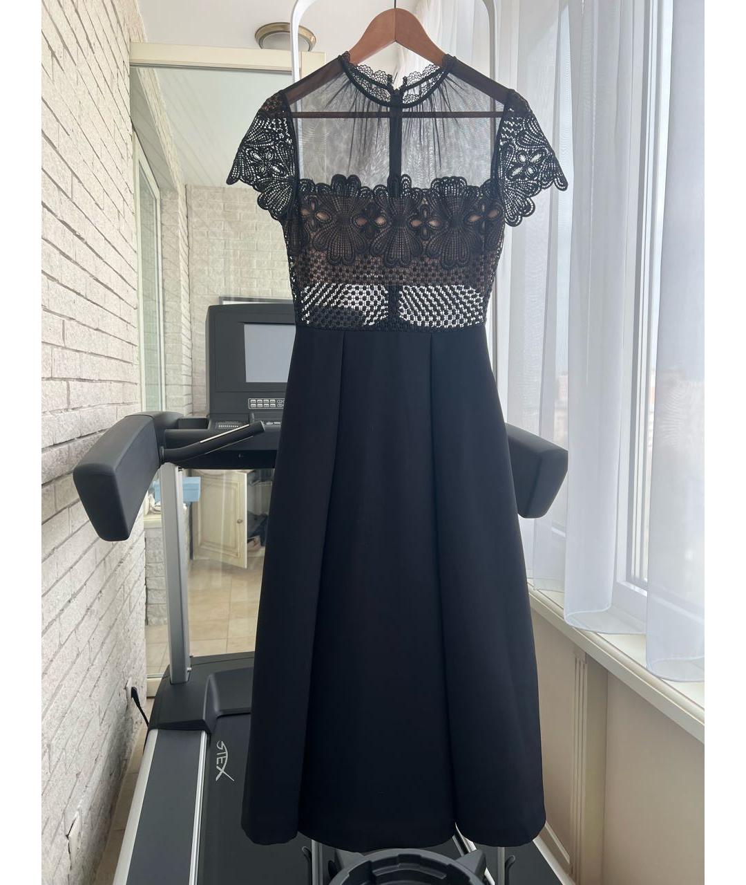 SELF-PORTRAIT Черное коктейльное платье, фото 5