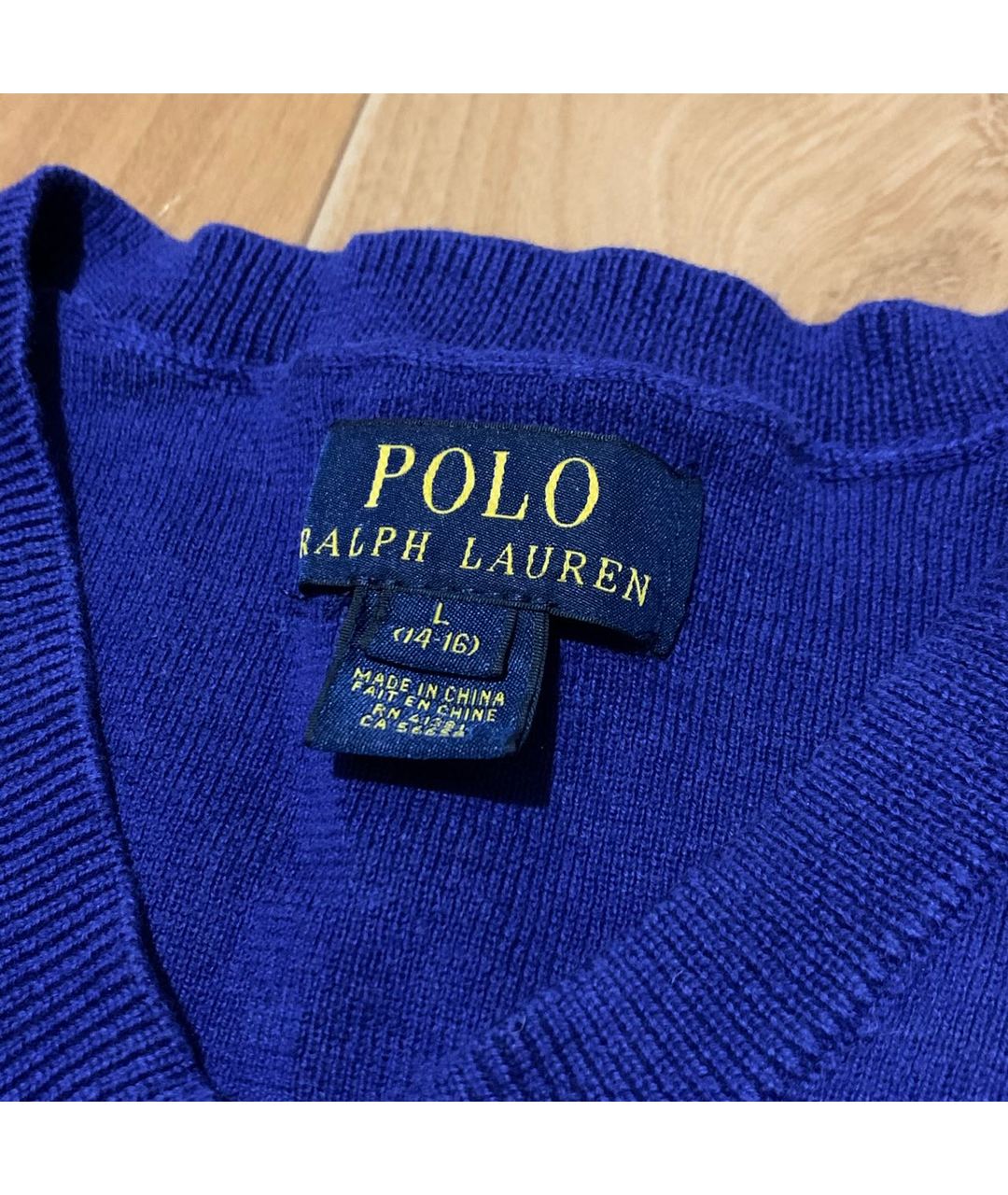 POLO RALPH LAUREN Синий хлопковый джемпер / свитер, фото 5