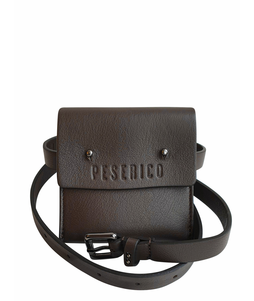 PESERICO Коричневый кожаный кошелек, фото 1