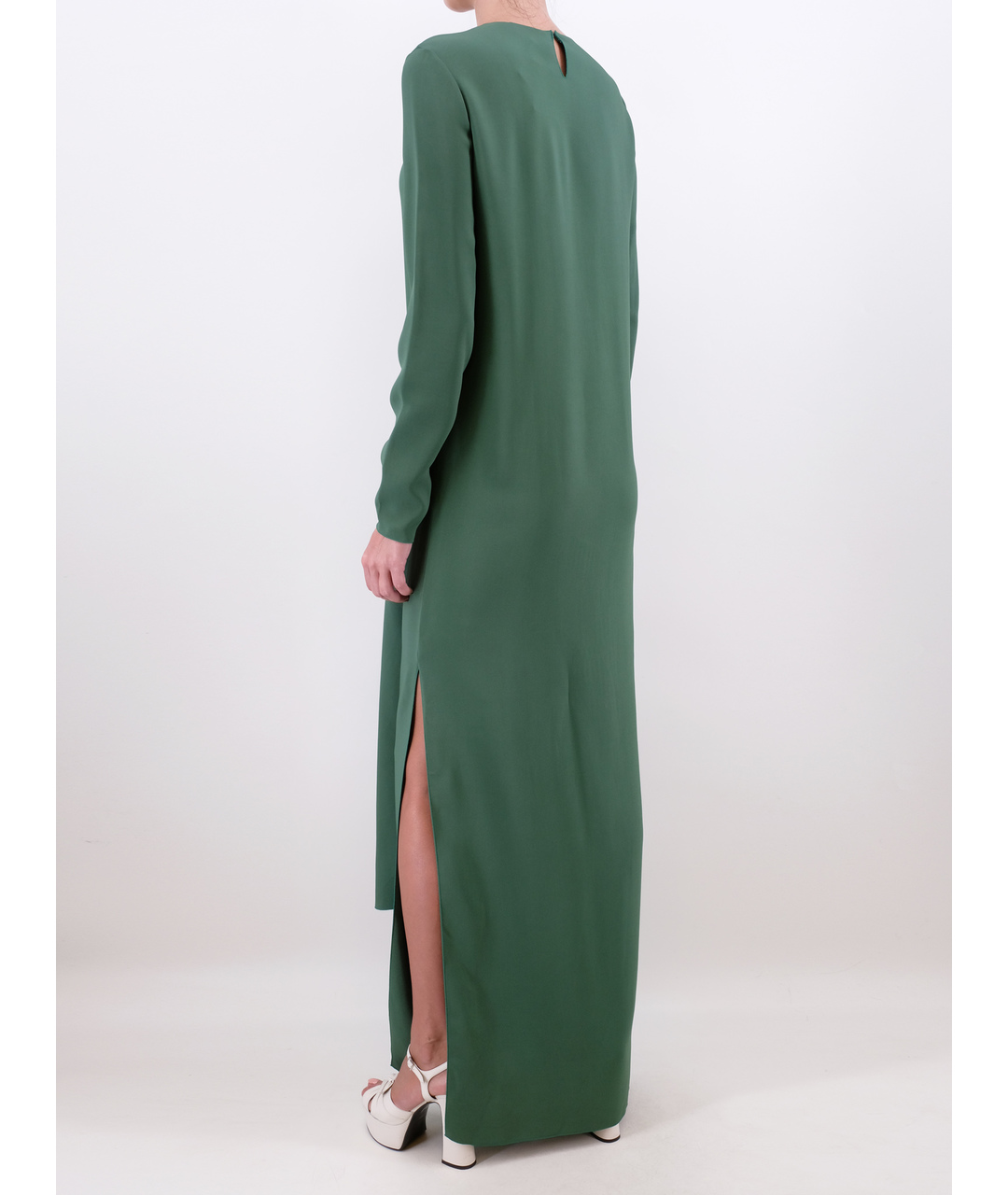 LANVIN Зеленые вискозное повседневное платье, фото 3