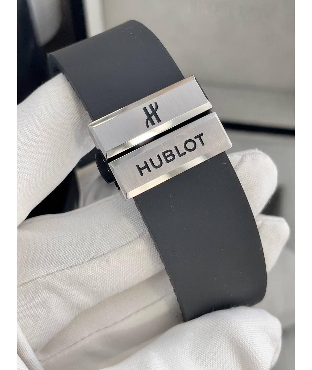 HUBLOT Черные титановые часы, фото 6