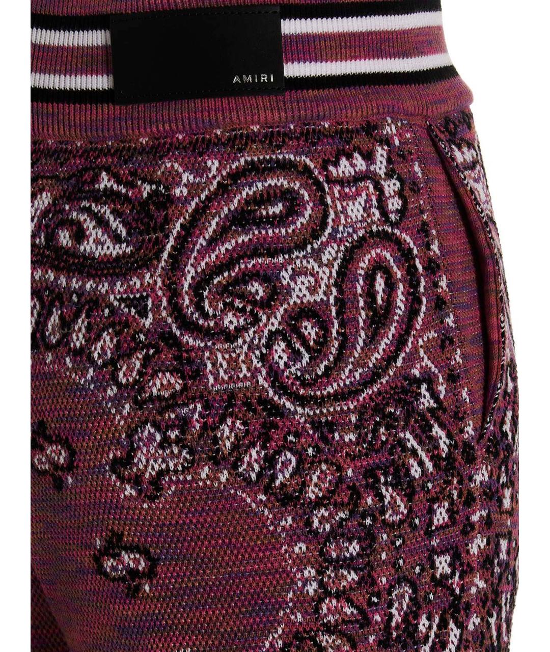 AMIRI Фиолетовые хлопковые брюки узкие, фото 4
