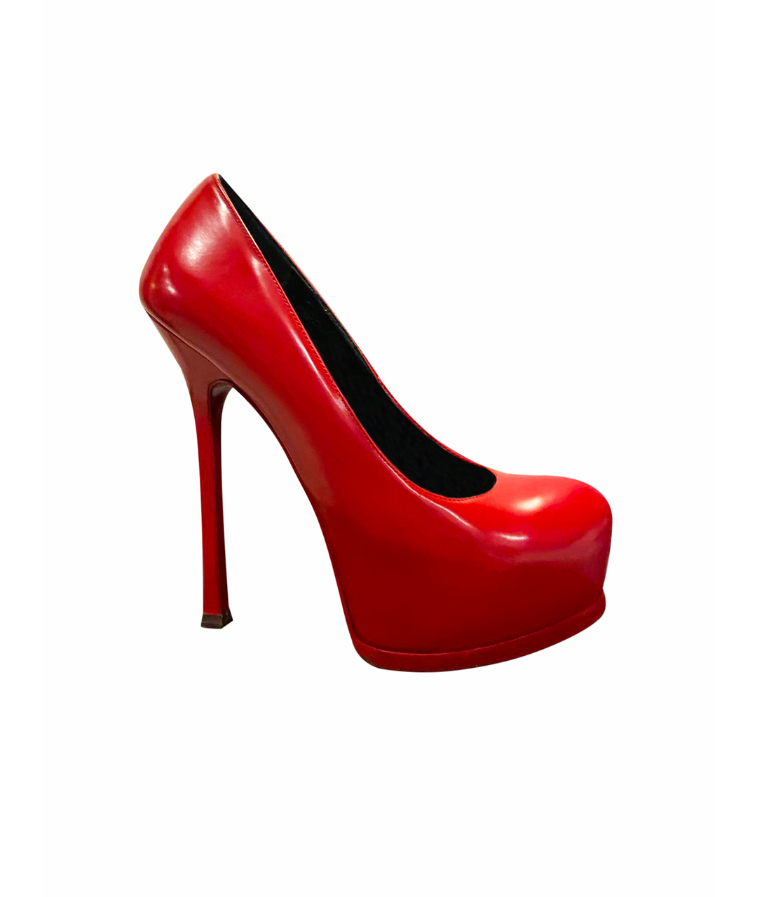 YVES SAINT LAURENT VINTAGE Красные кожаные туфли, фото 1