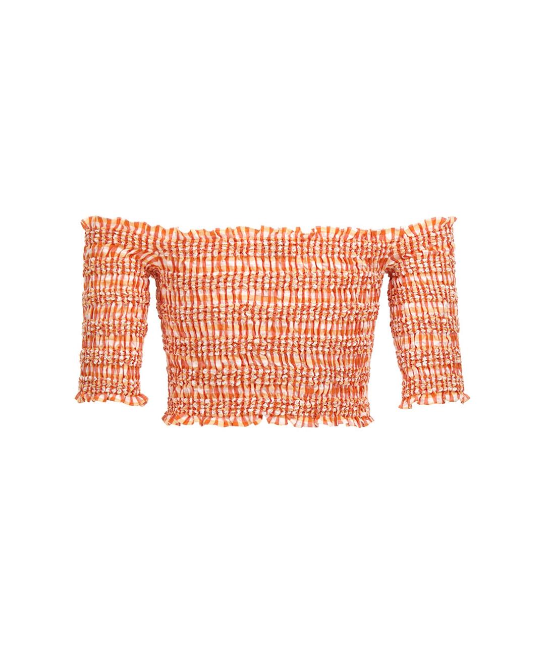 KENZO Оранжевая хлопковая блузы, фото 2