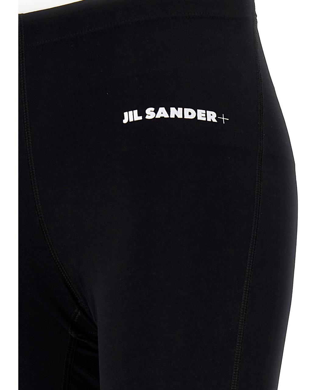 JIL SANDER Черные полиамидовые леггинсы и велосипедки, фото 3