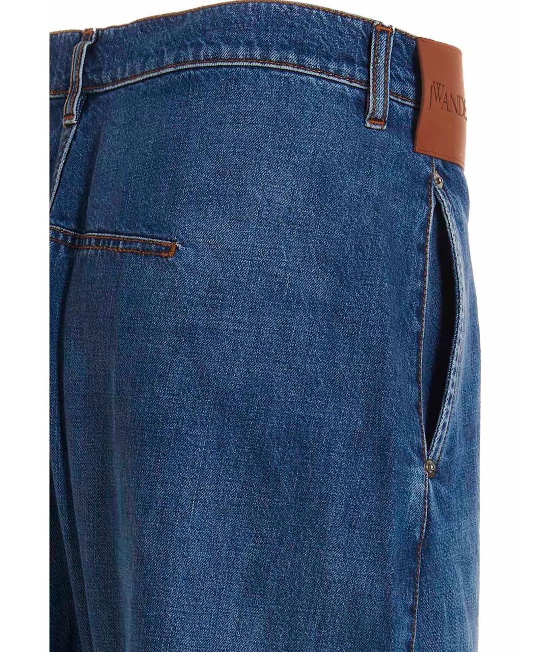 J.W.ANDERSON Синие хлопковые прямые джинсы, фото 4