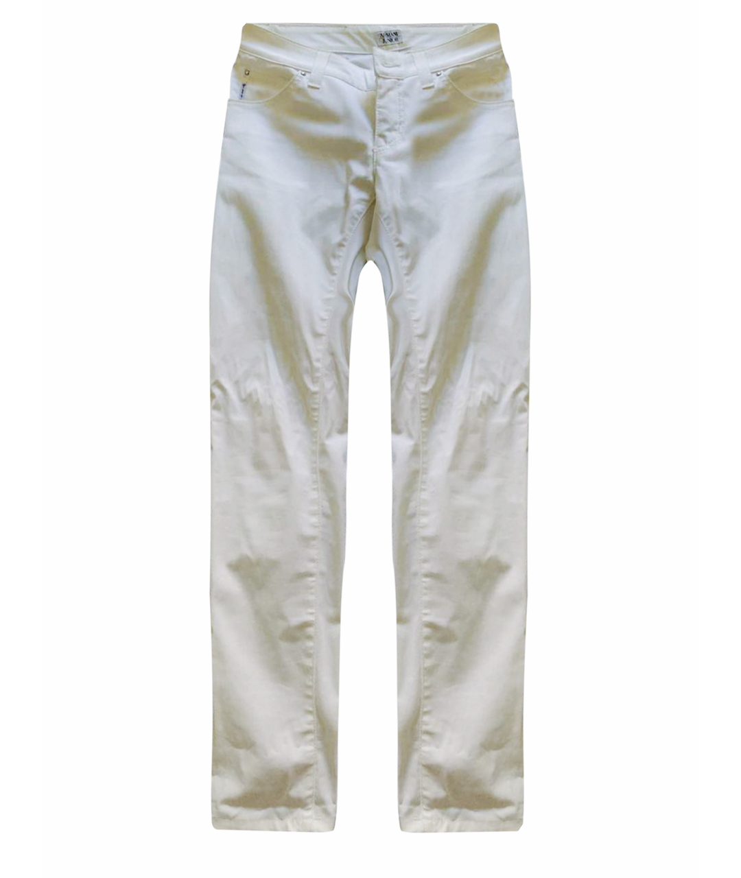 ARMANI JUNIOR Белые хлопковые детские джинсы, фото 1