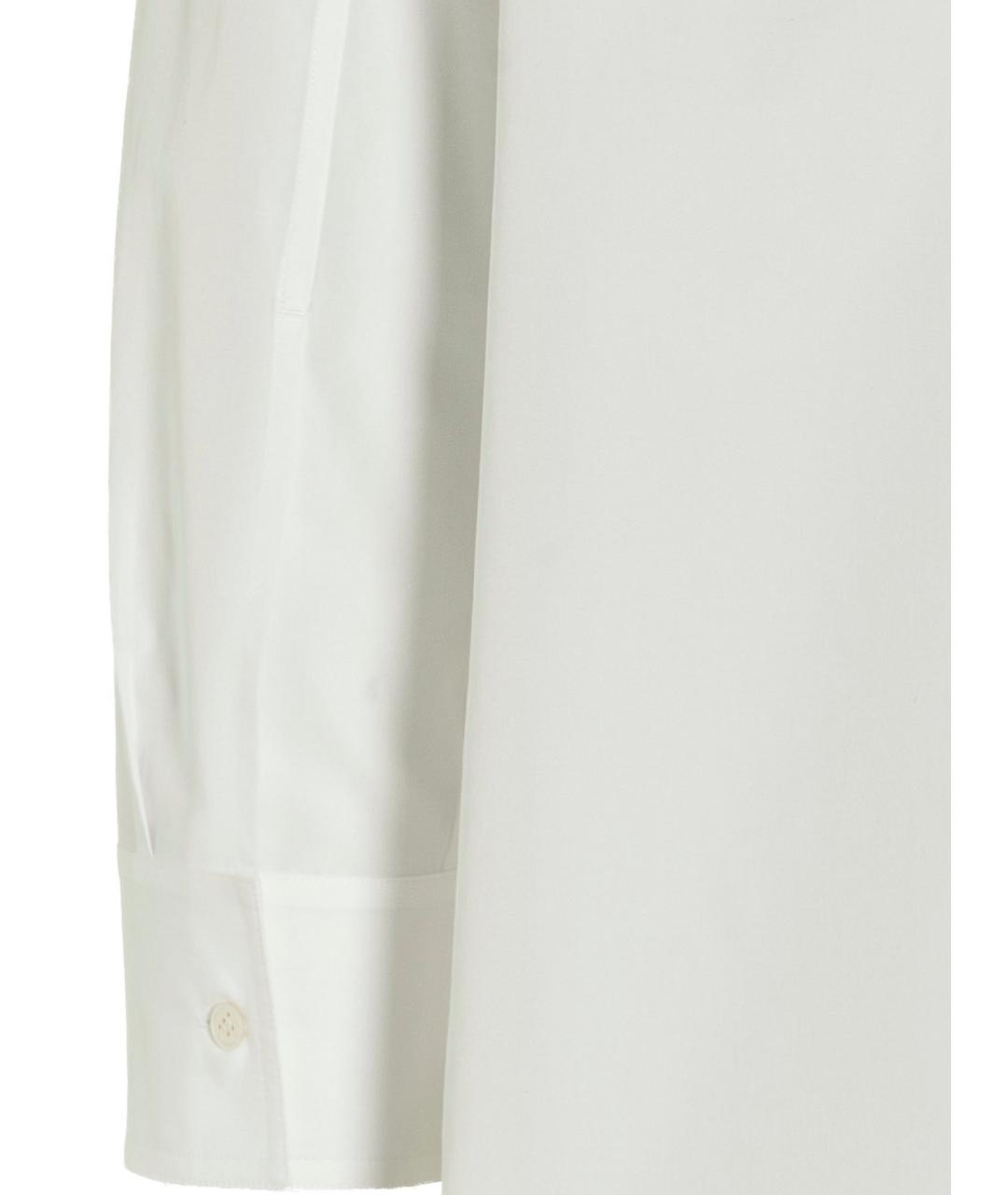 JIL SANDER Белая хлопковая кэжуал рубашка, фото 4