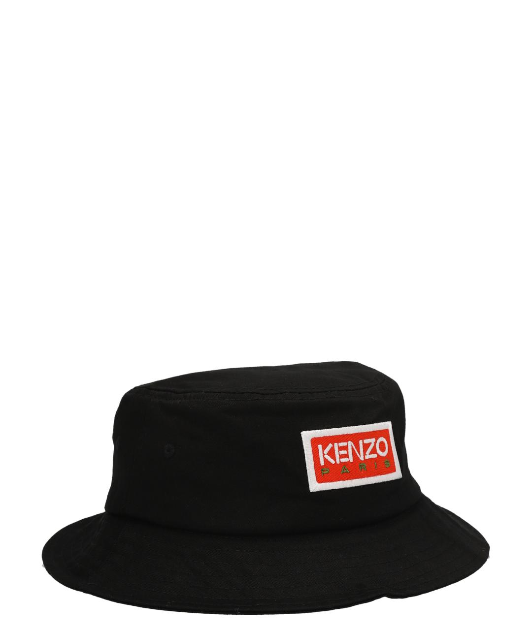 KENZO Черная хлопковая шляпа, фото 2
