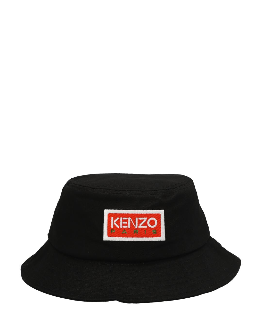 KENZO Черная хлопковая шляпа, фото 1