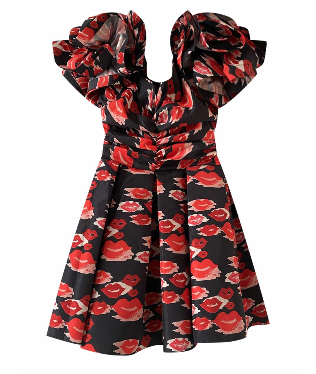 ELISABETTA FRANCHI Красное полиэстеровое коктейльное платье, фото 1