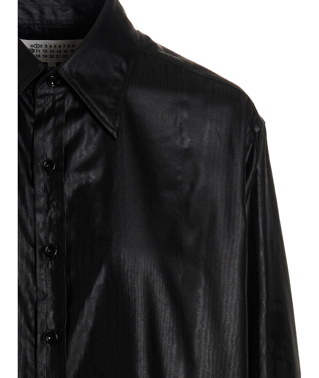 MAISON MARGIELA Черная полиэстеровая блузы, фото 3