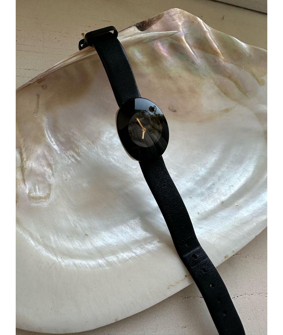 RADO Черные кожаные часы, фото 4