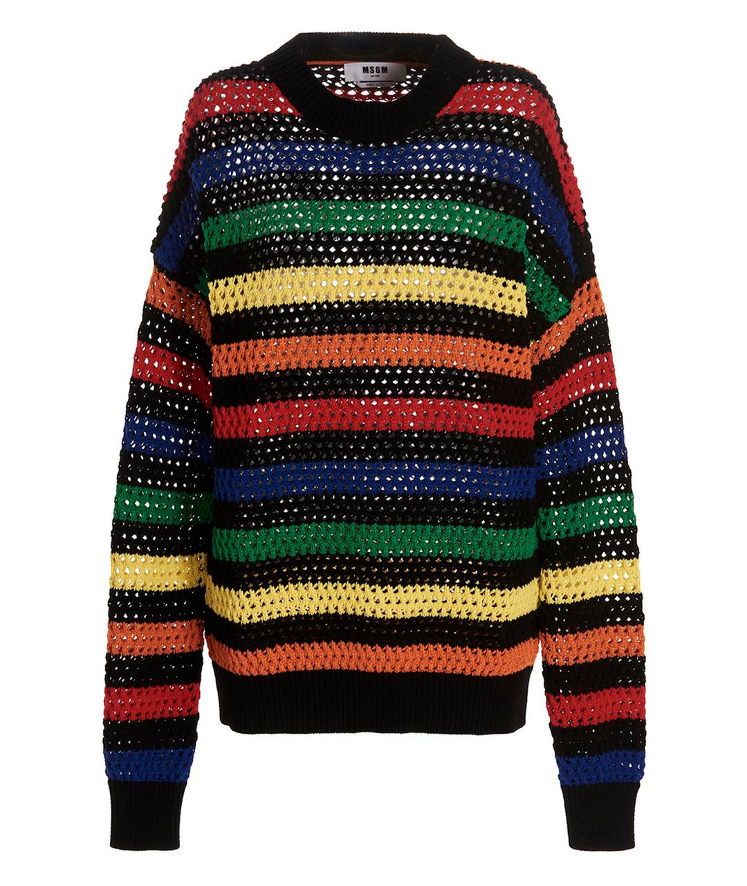 MSGM Мульти хлопковый джемпер / свитер, фото 1