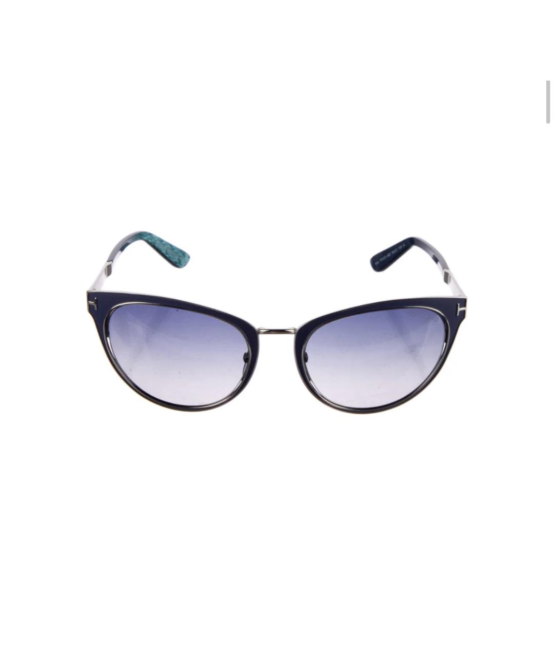 TOM FORD Фиолетовые металлические солнцезащитные очки, фото 6