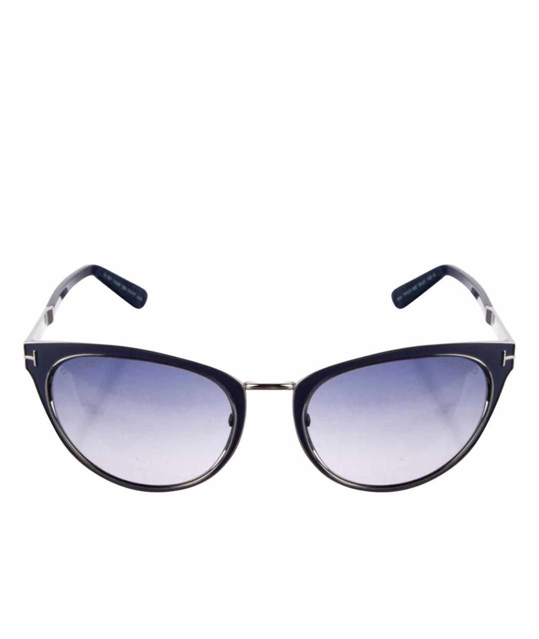TOM FORD Фиолетовые металлические солнцезащитные очки, фото 1