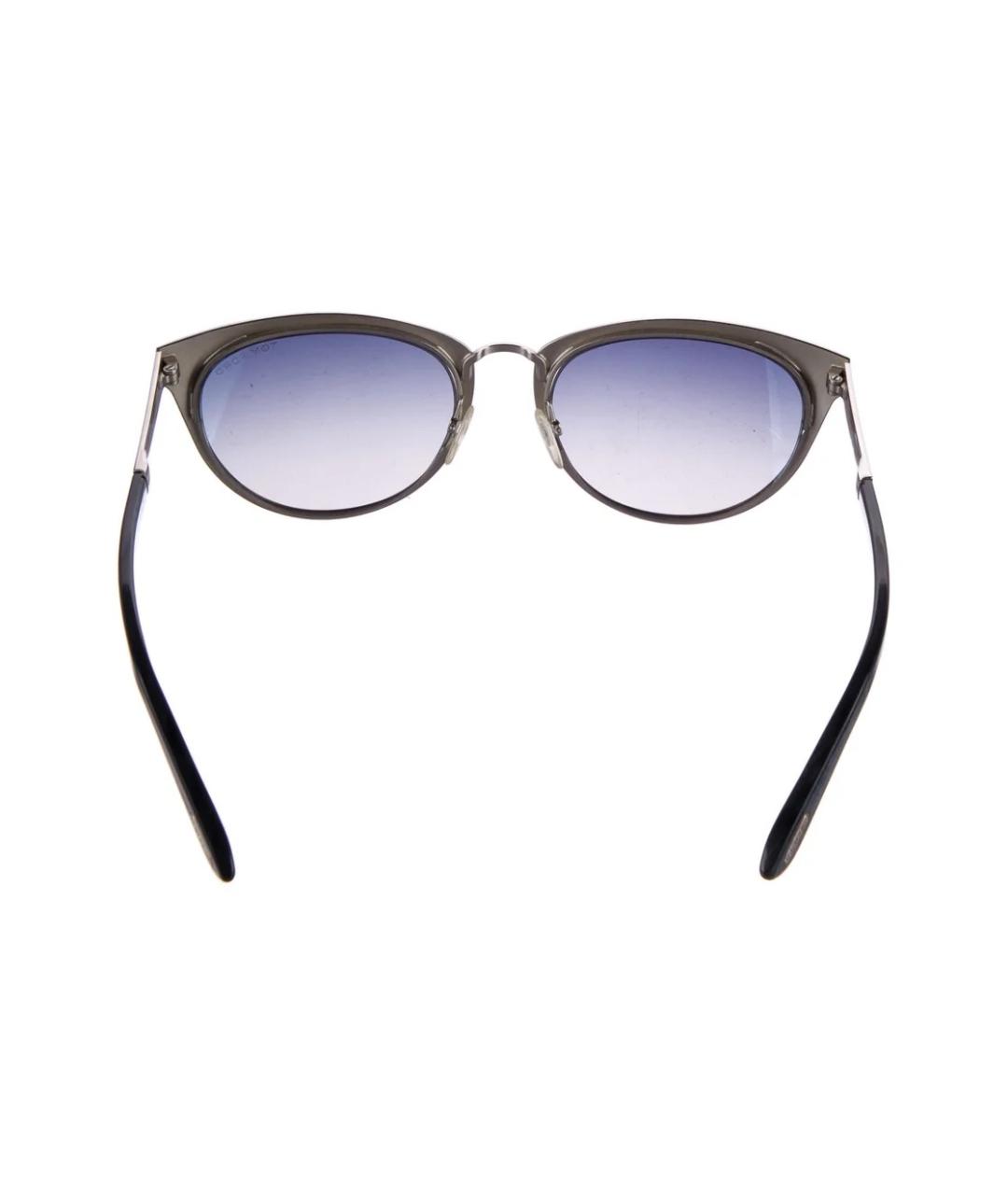 TOM FORD Фиолетовые металлические солнцезащитные очки, фото 4
