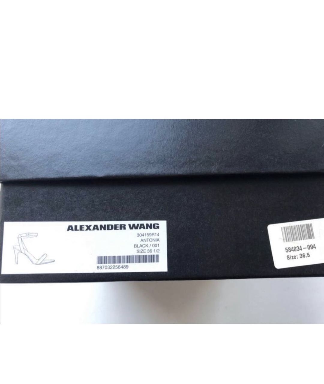 ALEXANDER WANG Черные кожаные босоножки, фото 5