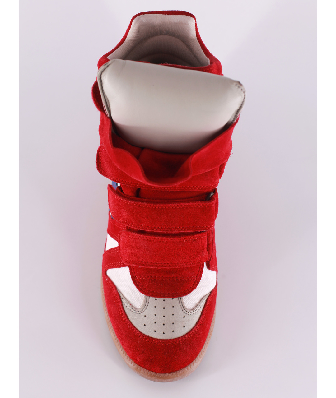 ISABEL MARANT Красные замшевые кроссовки, фото 4