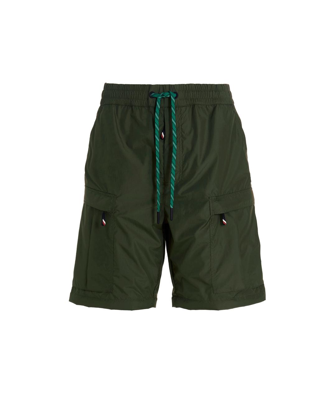 MONCLER GRENOBLE Зеленые повседневные брюки, фото 2