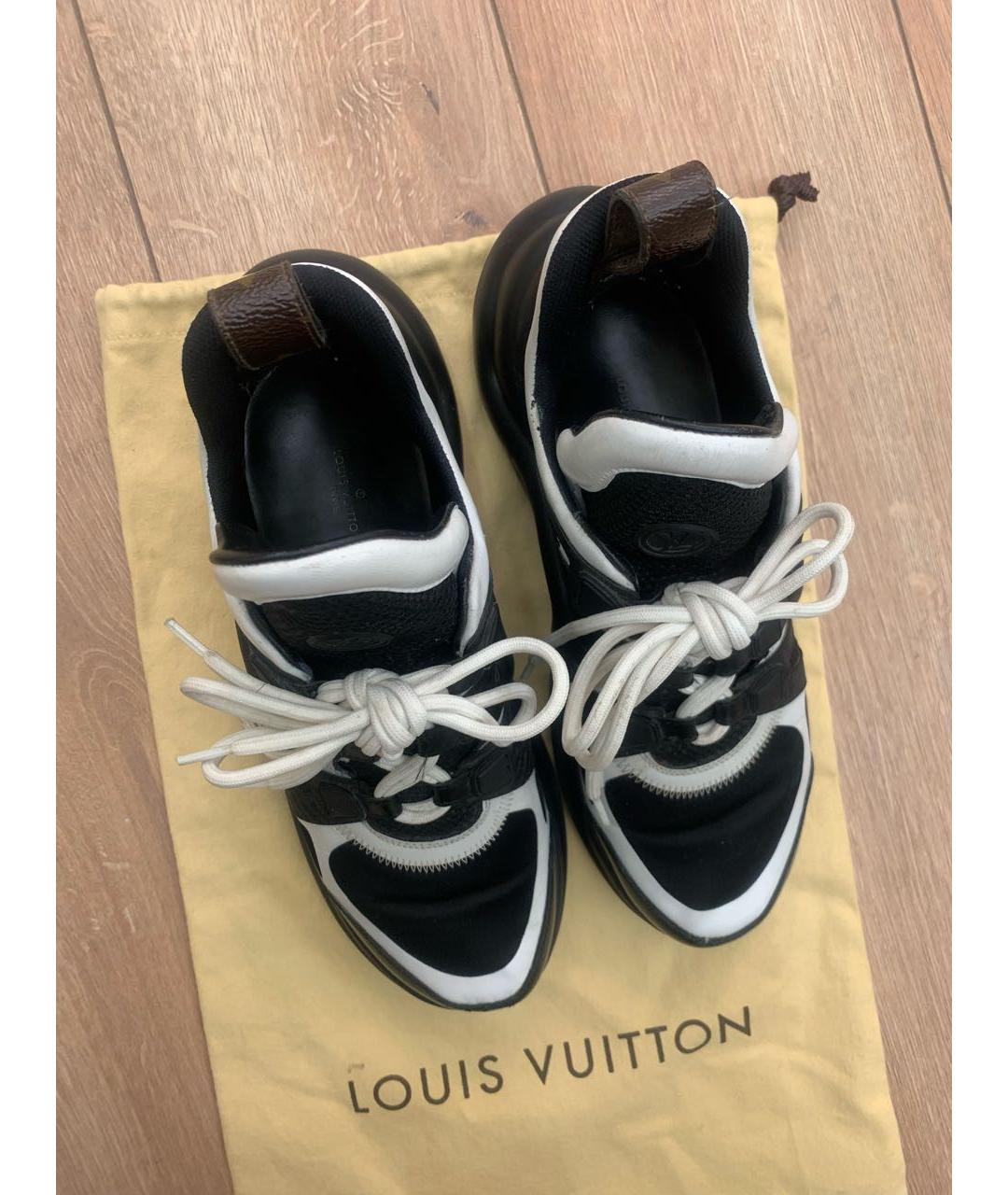 LOUIS VUITTON Черные кроссовки, фото 5