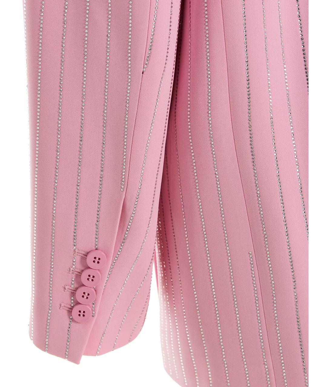 THE ATTICO Розовый вискозный жакет/пиджак, фото 4