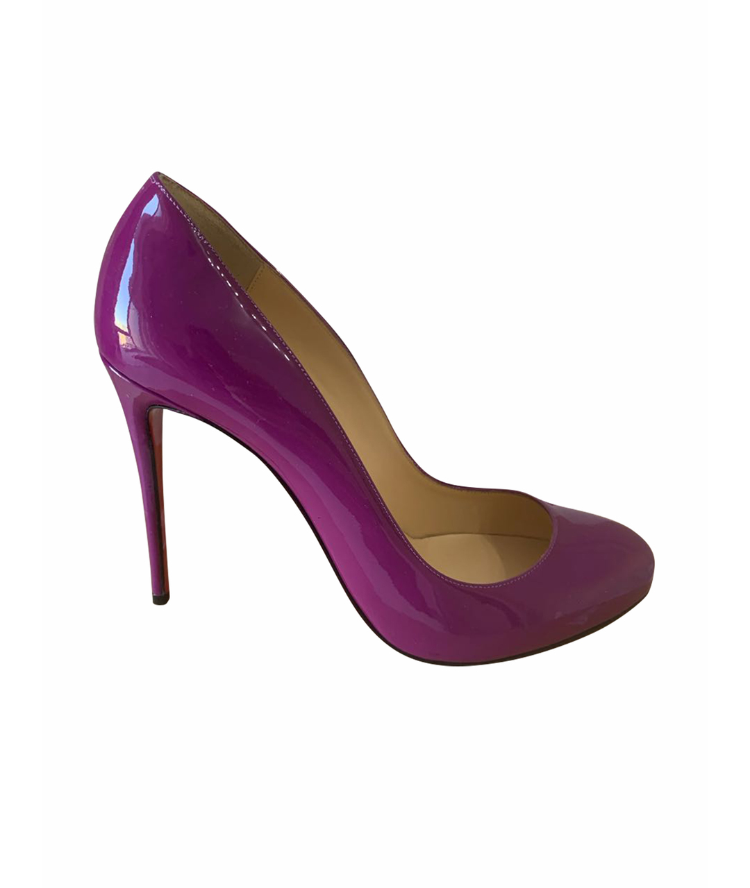 CHRISTIAN LOUBOUTIN Фиолетовые туфли из лакированной кожи, фото 1