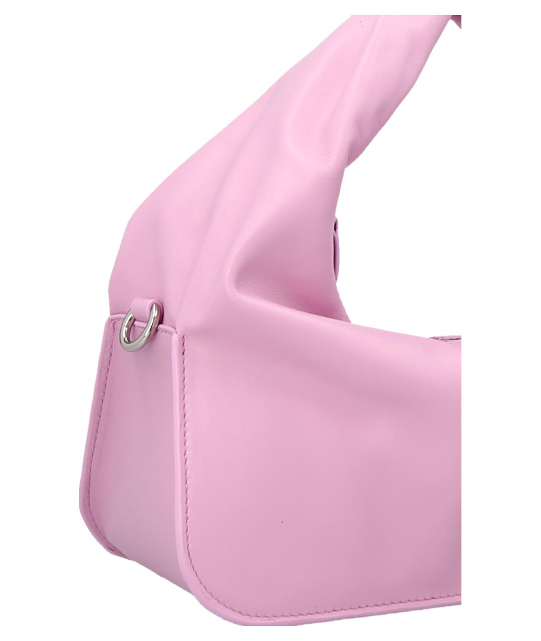 YUZEFI Розовая кожаная сумка через плечо, фото 3