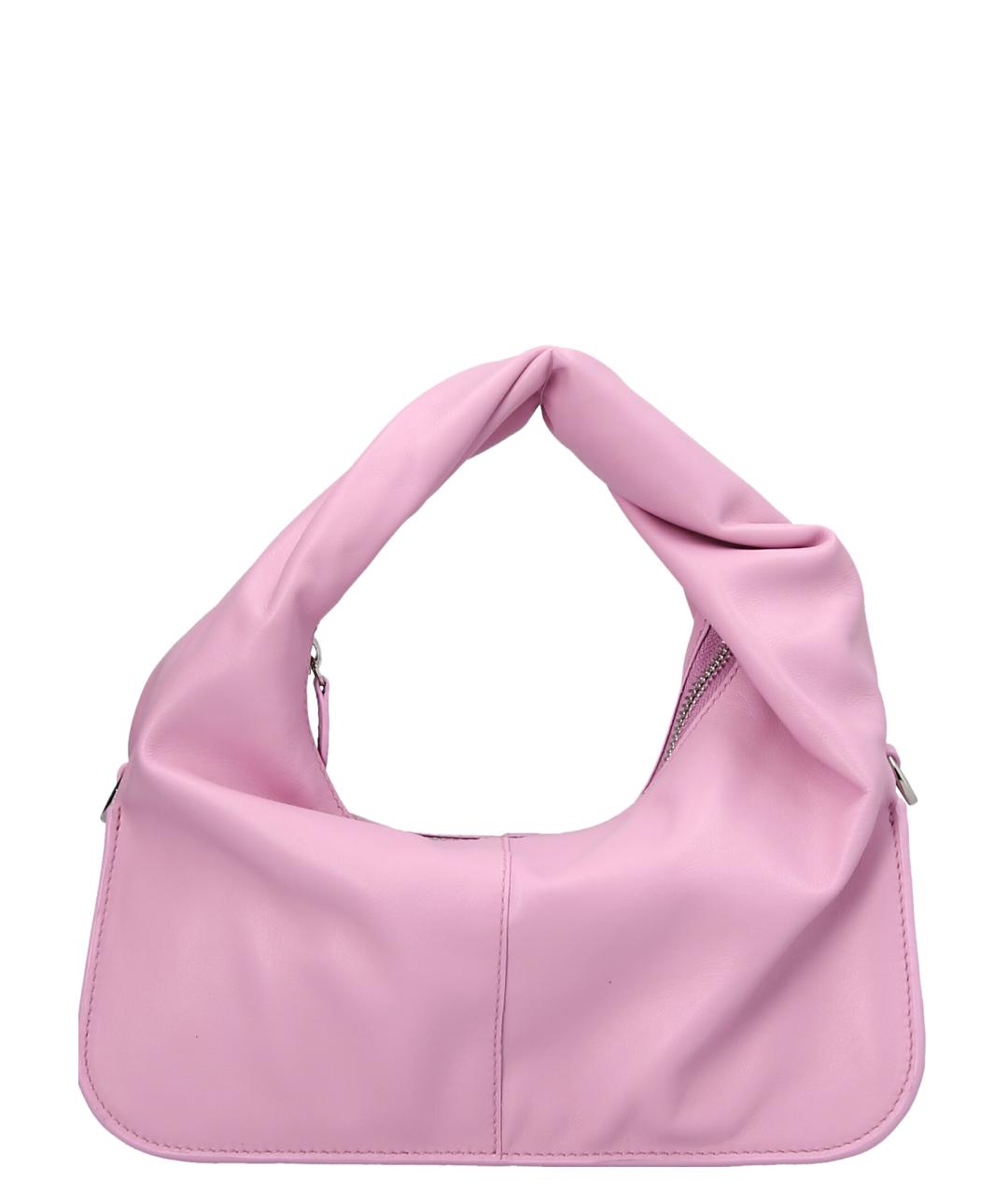 YUZEFI Розовая кожаная сумка через плечо, фото 1
