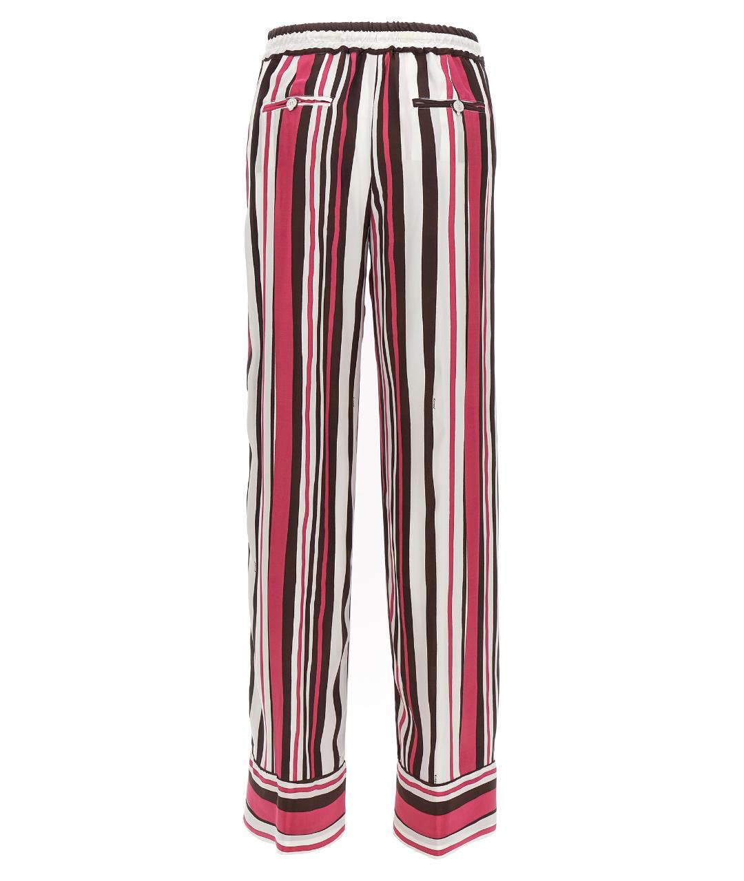 KITON Мульти шелковые прямые брюки, фото 2