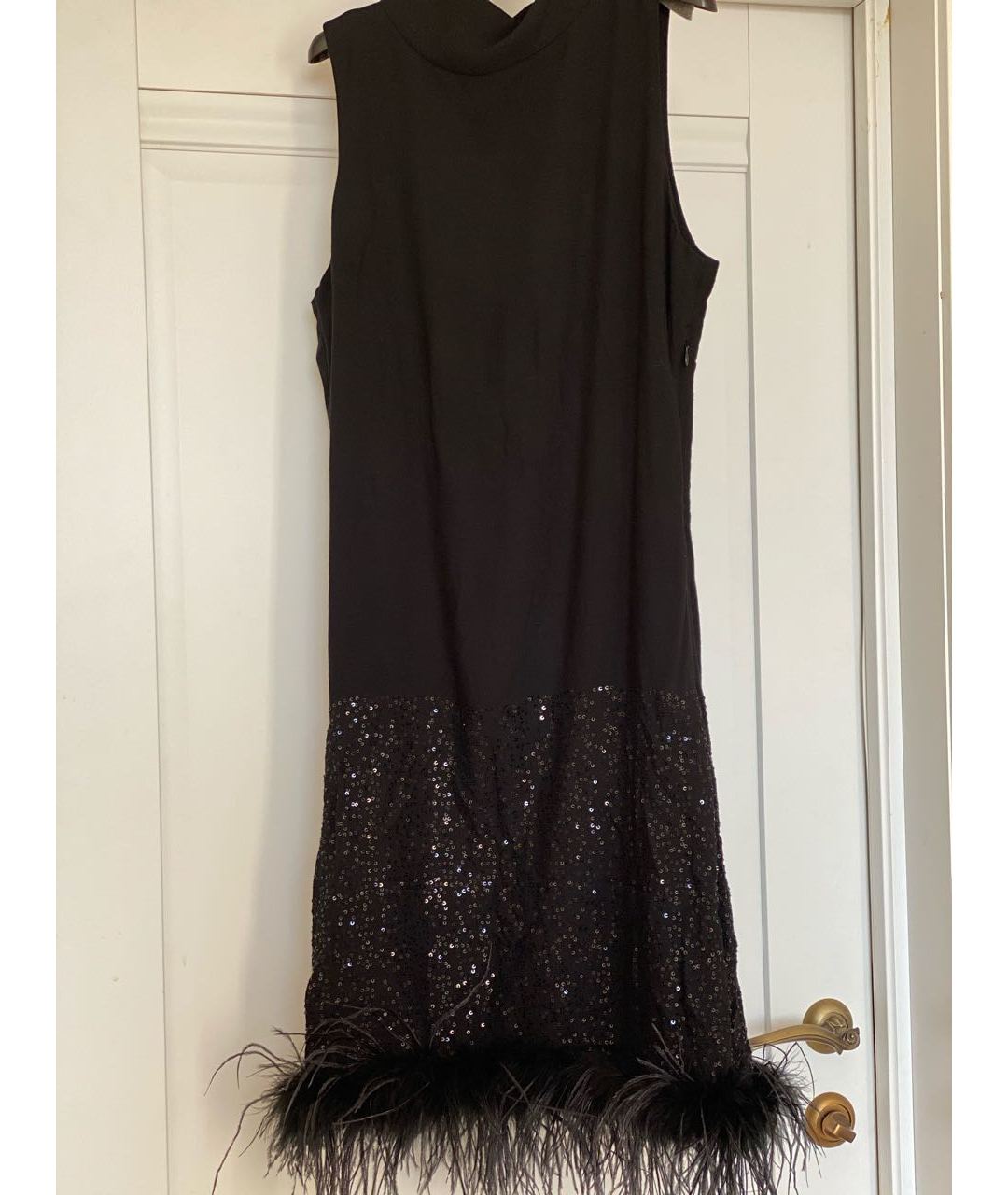 CAVALLI CLASS Черное вискозное повседневное платье, фото 5