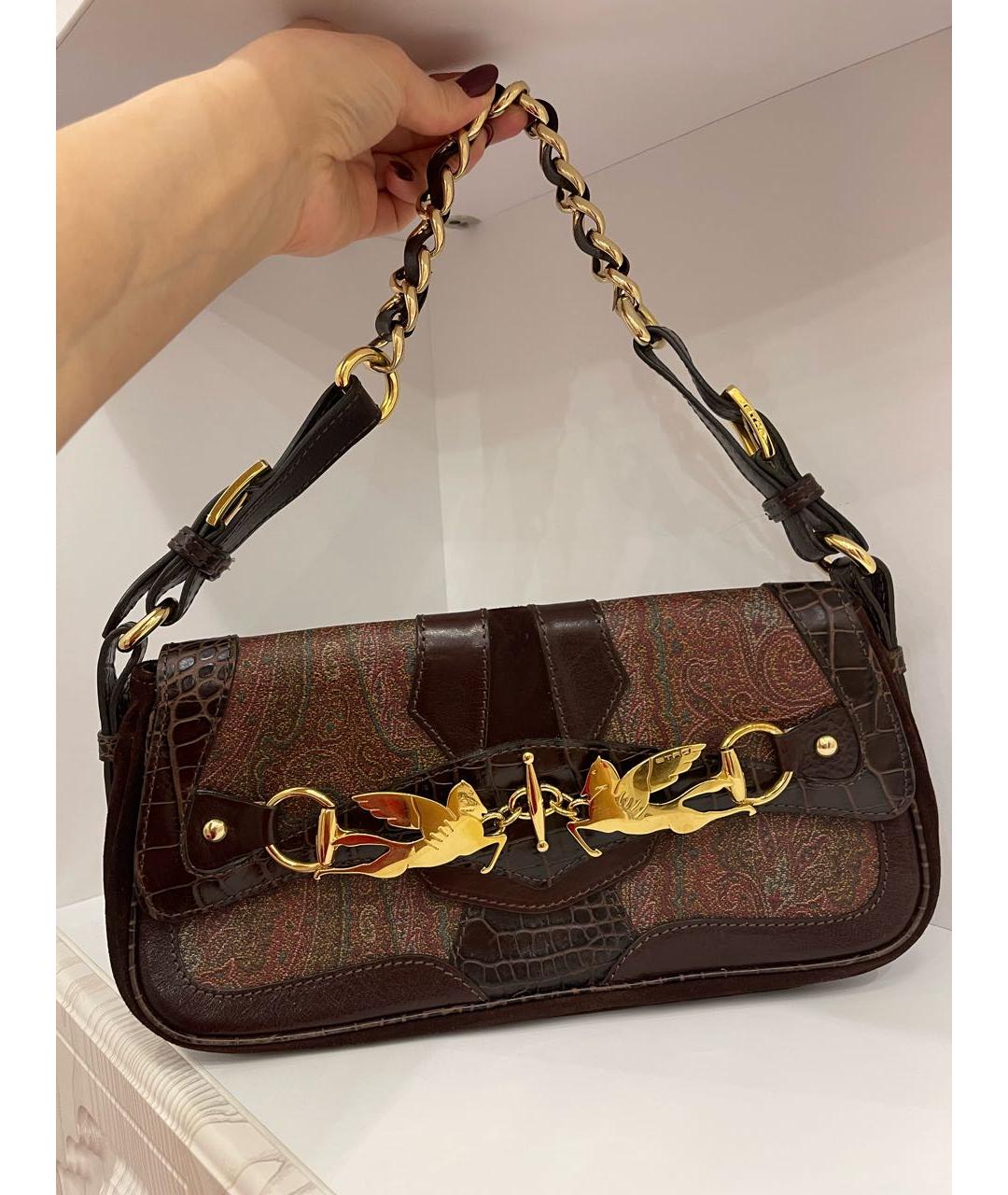 ETRO Мульти кожаная сумка с короткими ручками, фото 9