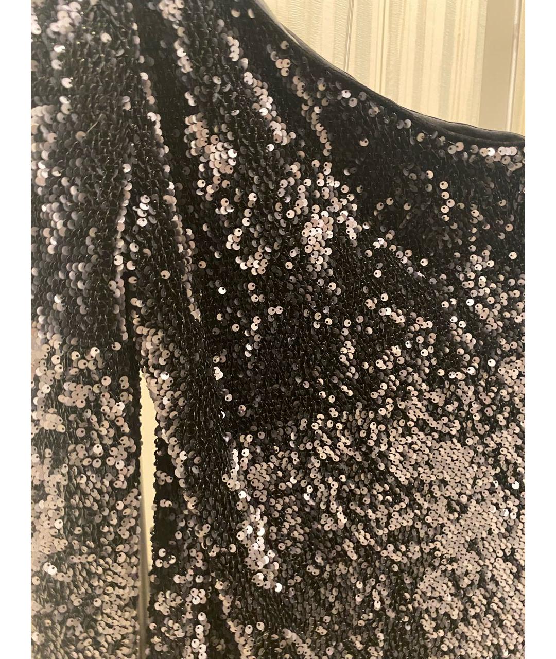 RACHEL ZOE Антрацитовое полиэстеровое коктейльное платье, фото 2