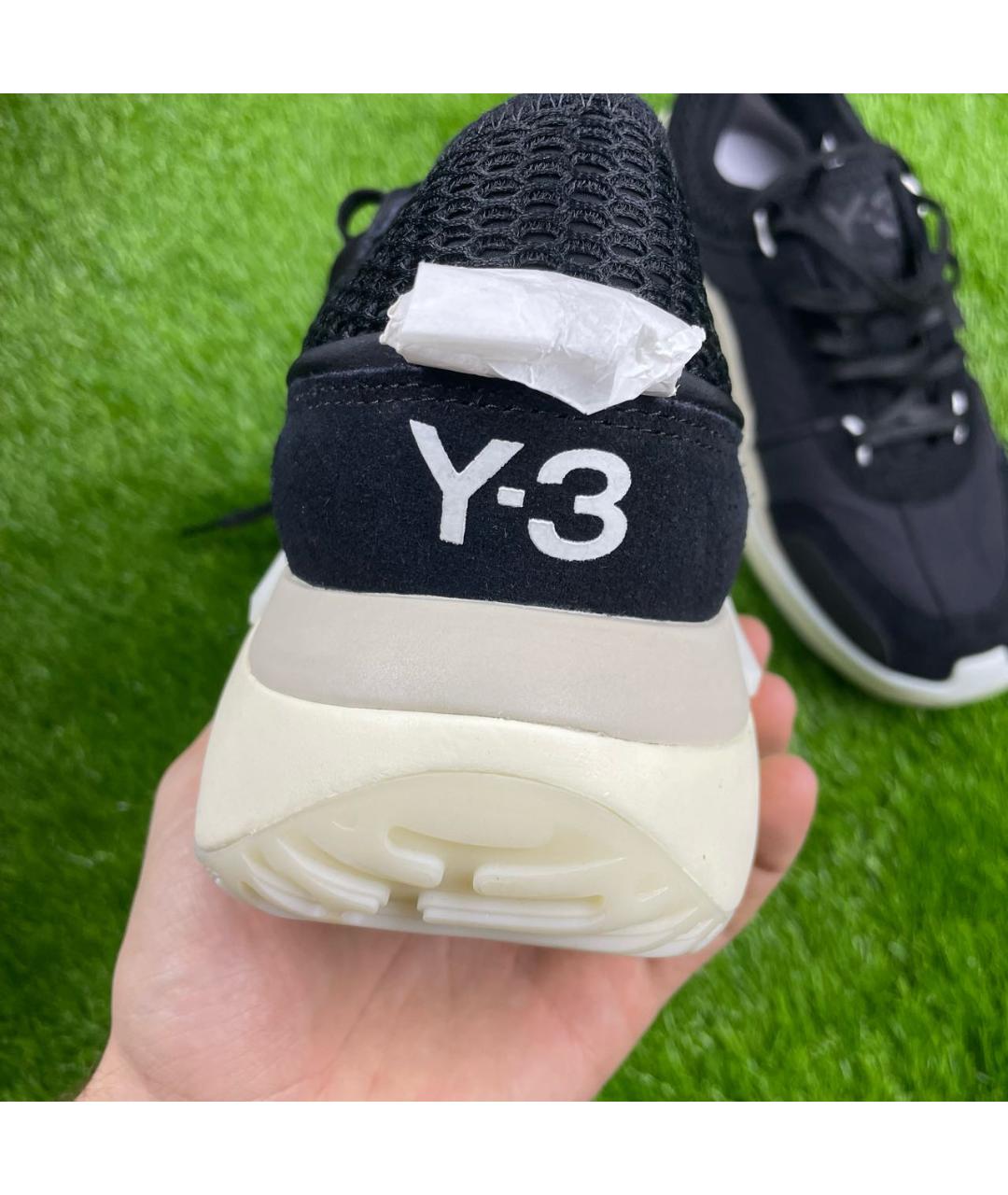 Y-3 Черные низкие кроссовки / кеды, фото 7
