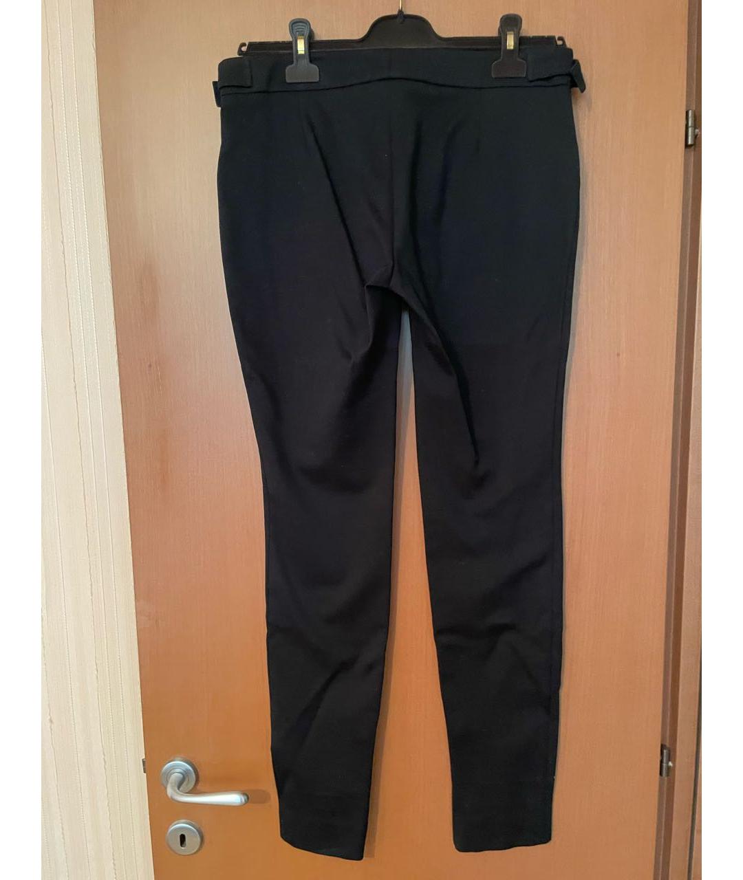 GUCCI Черные хлопко-эластановые брюки узкие, фото 2
