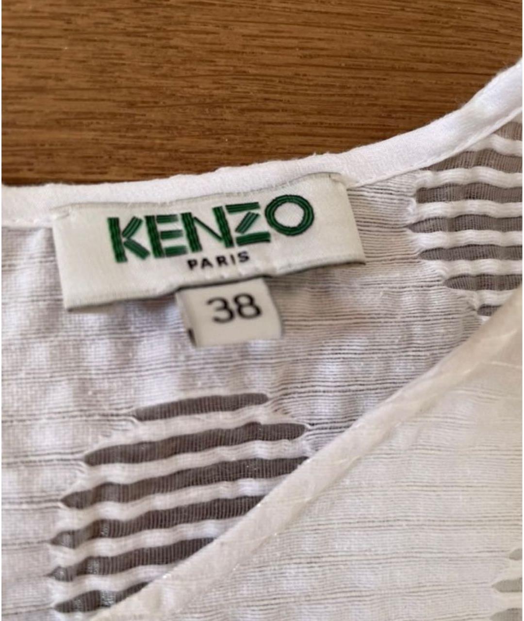 KENZO Белая блузы, фото 3