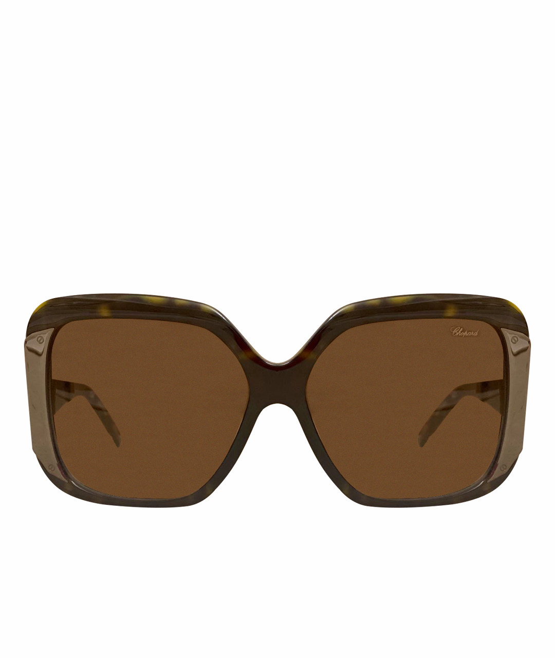 CHOPARD Антрацитовые металлические солнцезащитные очки, фото 1