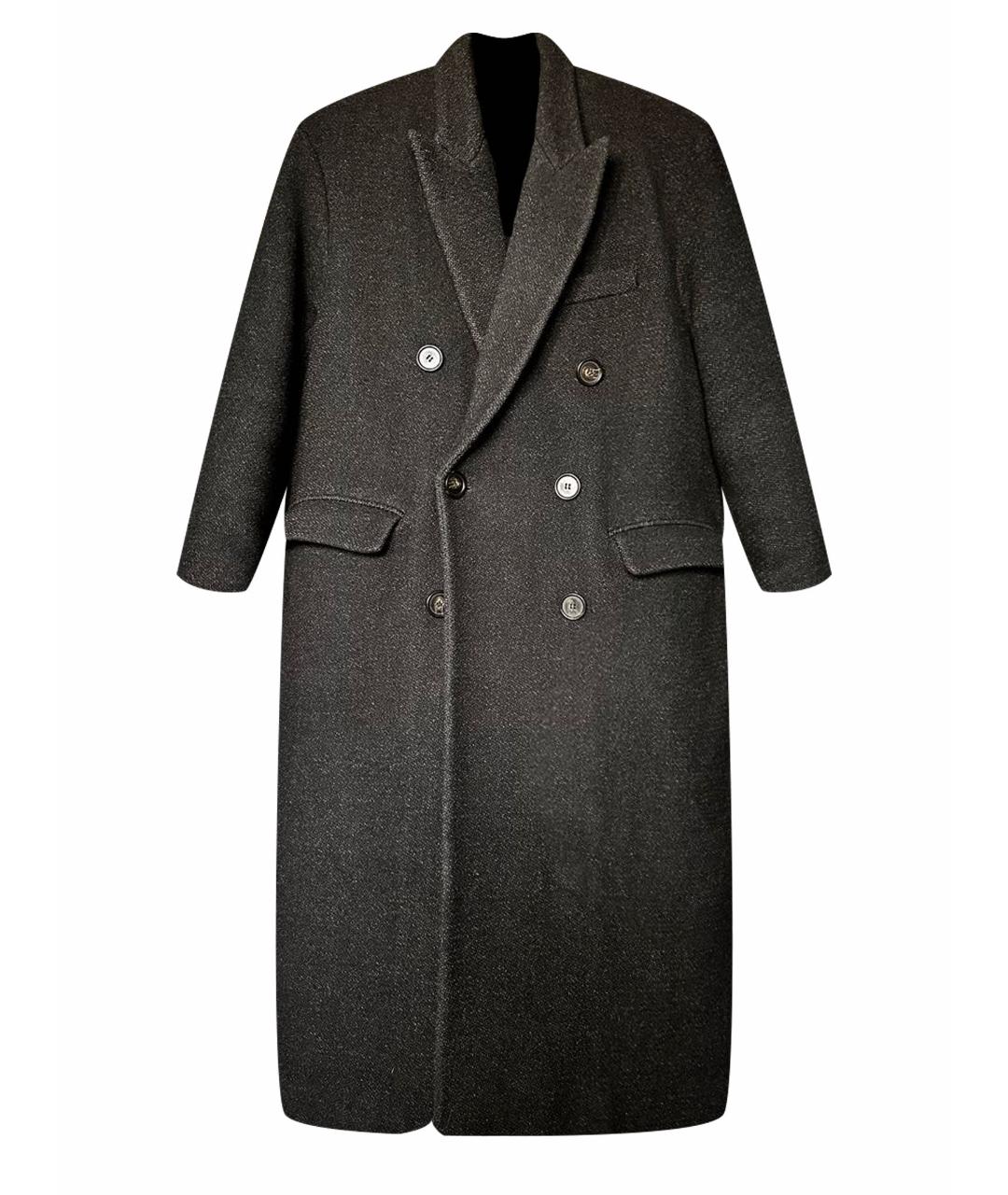 ISABEL MARANT ETOILE Антрацитовое шерстяное пальто, фото 1