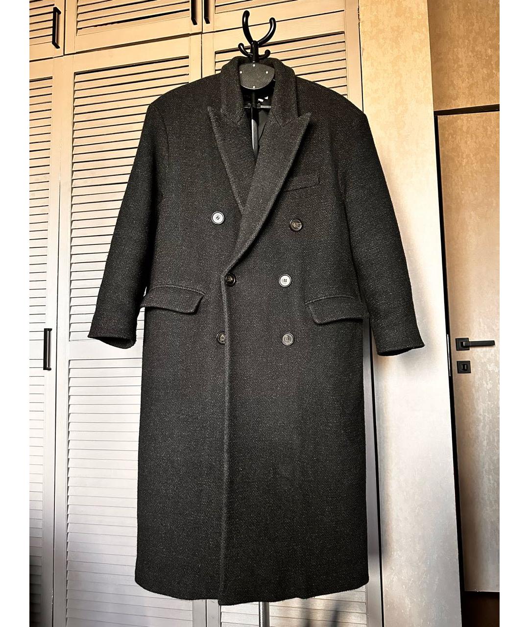 ISABEL MARANT ETOILE Антрацитовое шерстяное пальто, фото 7