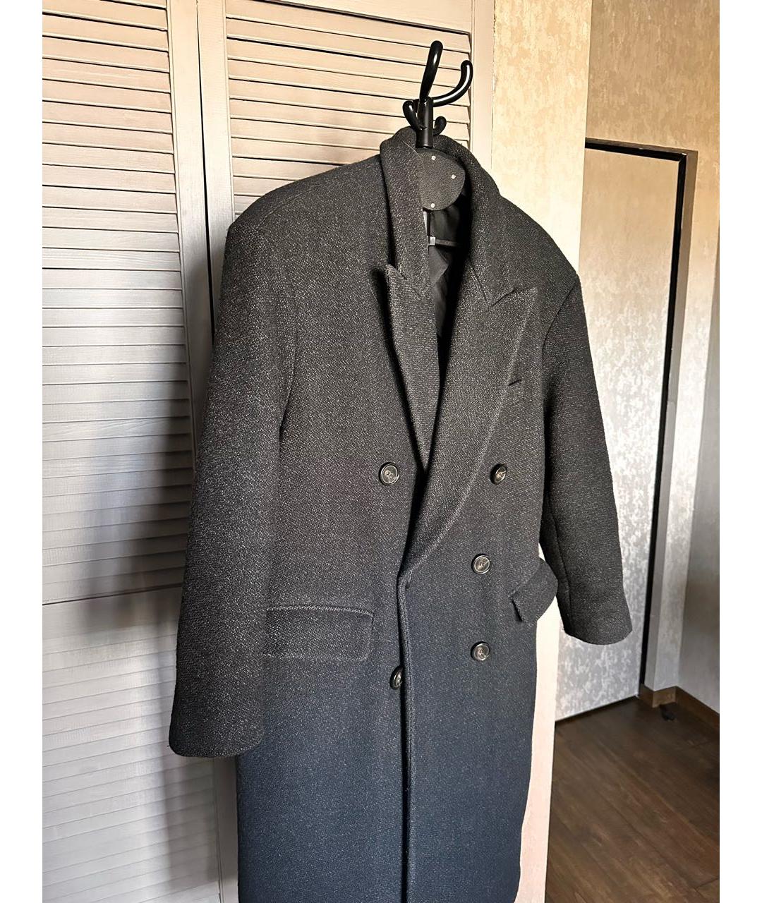 ISABEL MARANT ETOILE Антрацитовое шерстяное пальто, фото 5
