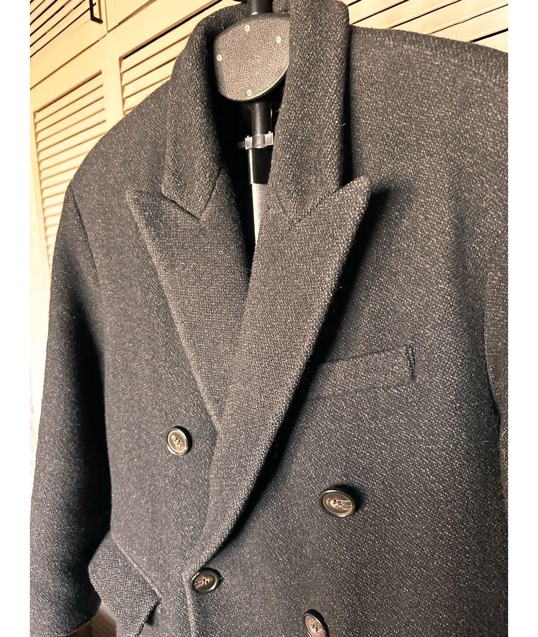 ISABEL MARANT ETOILE Антрацитовое шерстяное пальто, фото 4