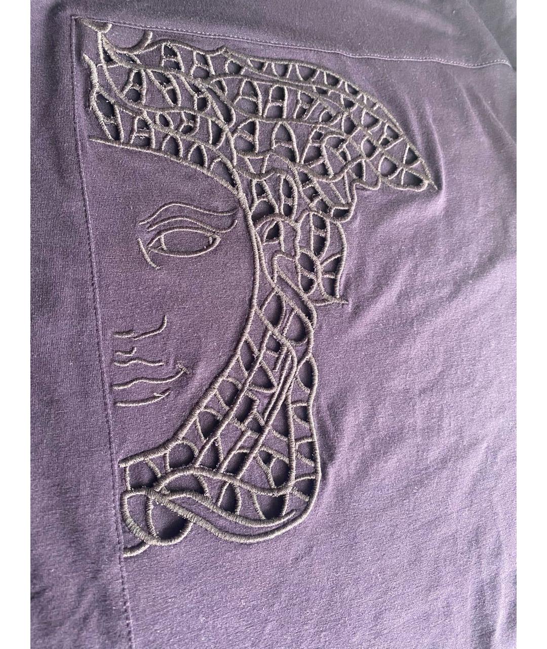 VERSACE COLLECTION Фиолетовая вискозная футболка, фото 4