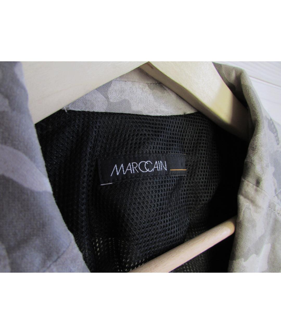 MARC CAIN Серый хлопковый жакет/пиджак, фото 4