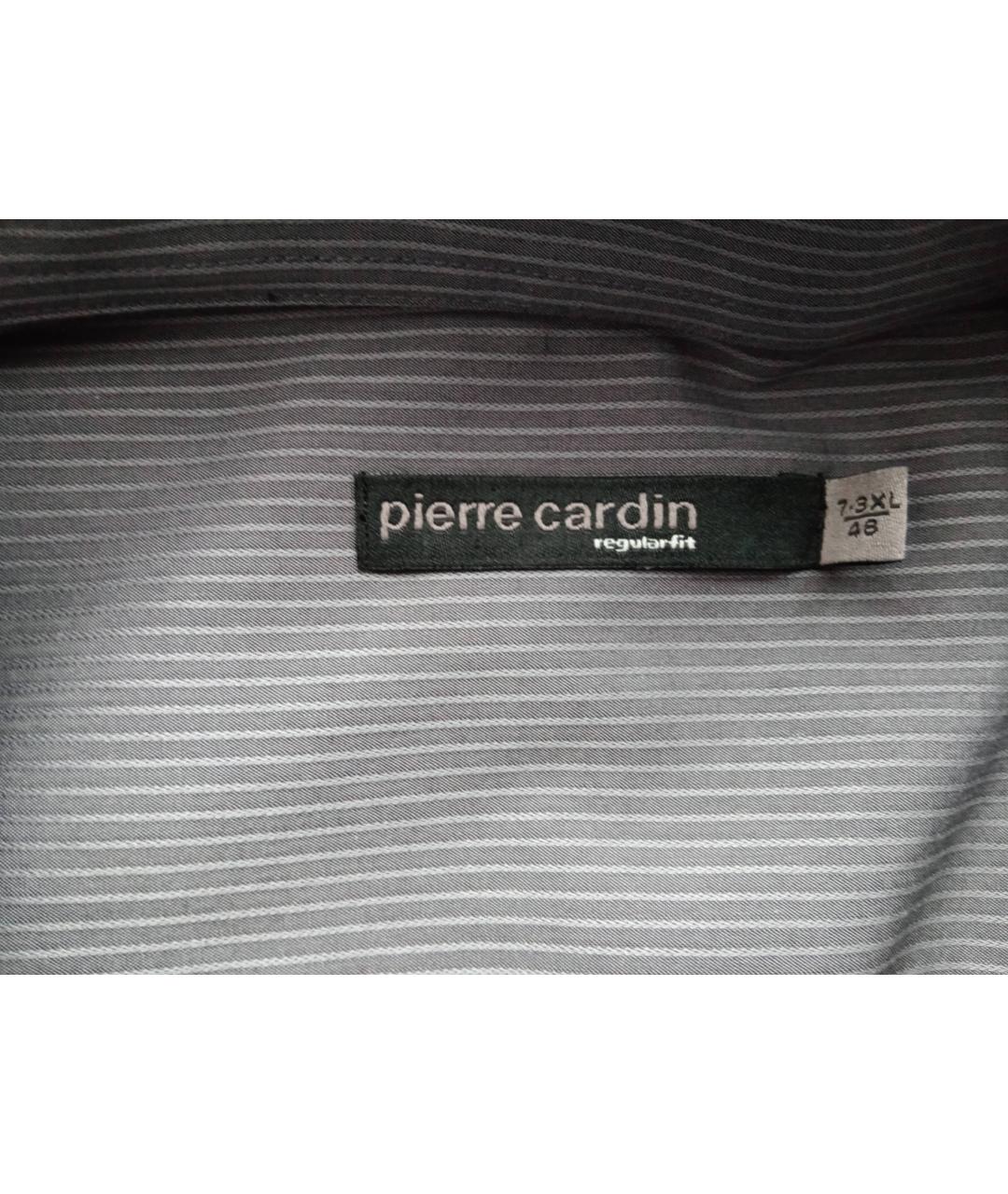 PIERRE CARDIN Серая хлопко-полиэстеровая классическая рубашка, фото 2
