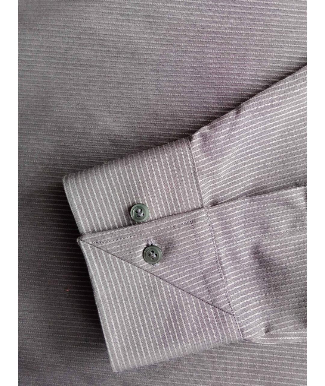 PIERRE CARDIN Серая хлопко-полиэстеровая классическая рубашка, фото 4