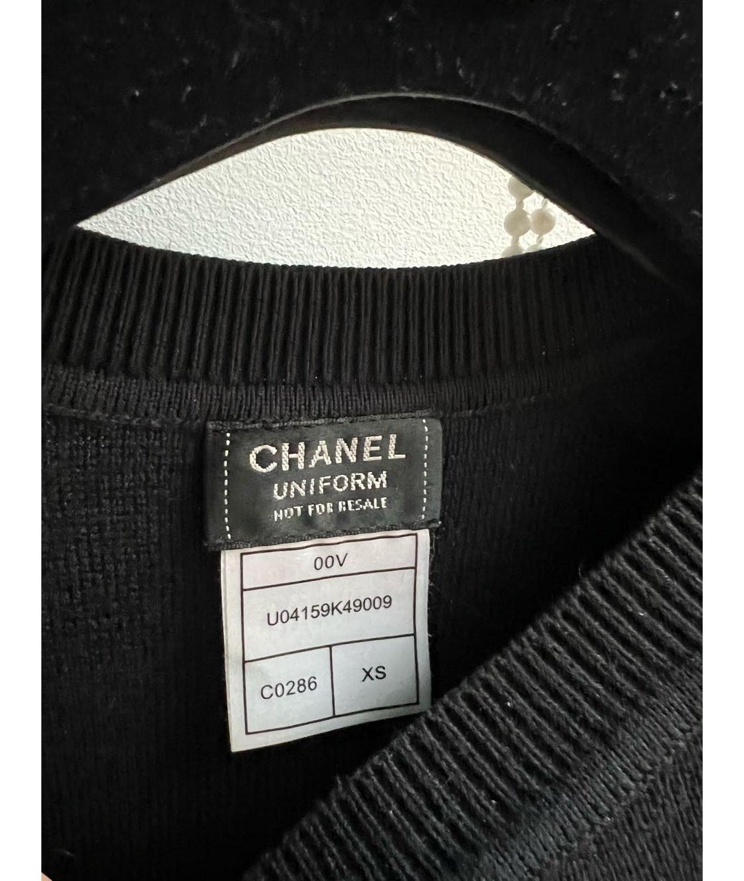 CHANEL PRE-OWNED Черный шерстяной джемпер / свитер, фото 3