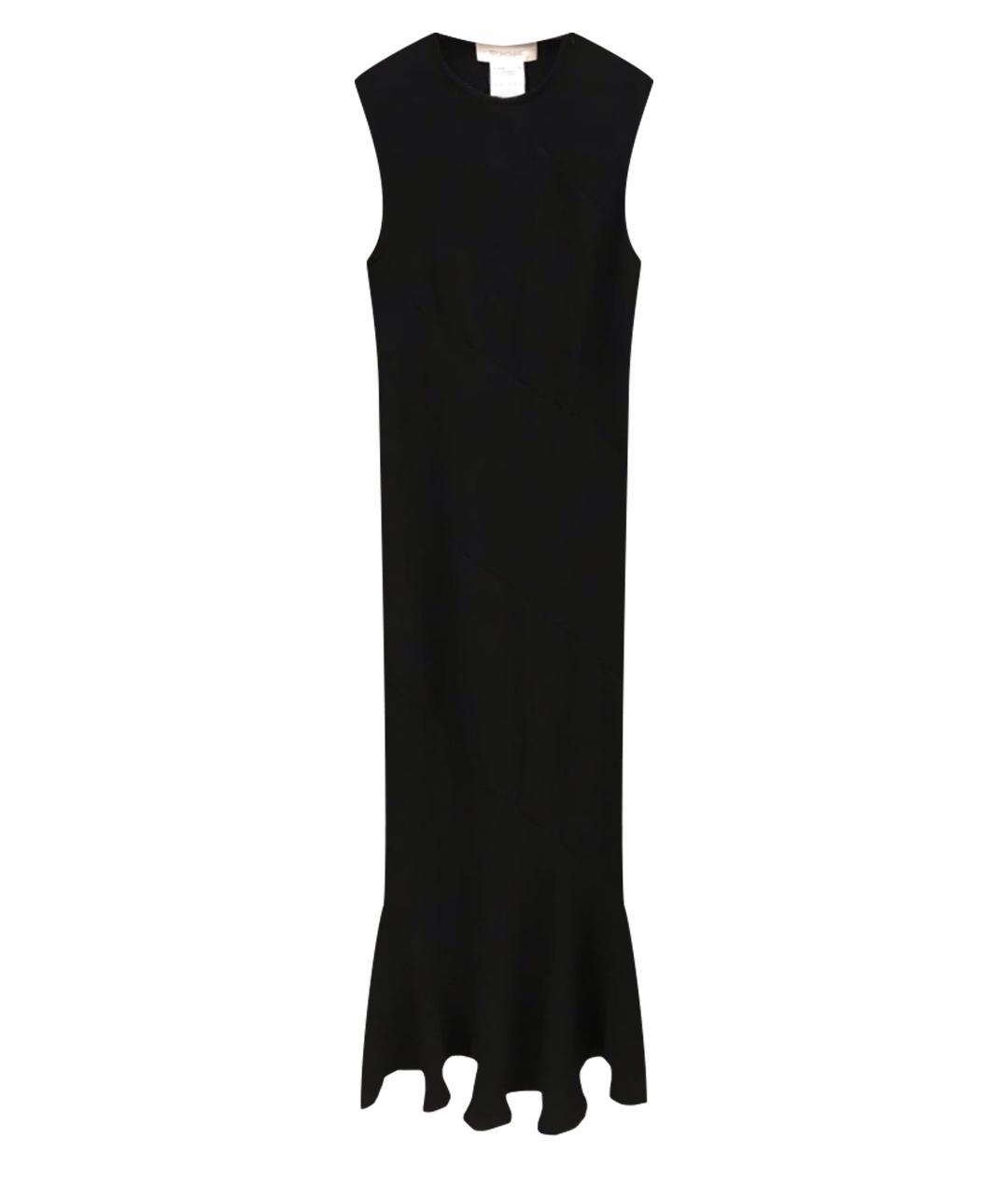 SPORTMAX Черное полиэстеровое коктейльное платье, фото 1